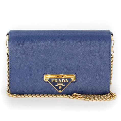 blue prada wallet|prada wallet on chain blue.